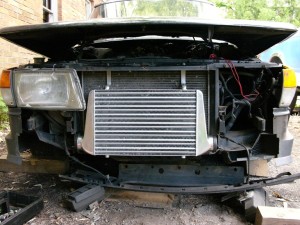 Saab 900 front mount intercooler install